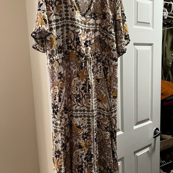 Johnny Was Boho Cruz Silk Floral Maxi dress. UEC. Large - Picture 3 of 7